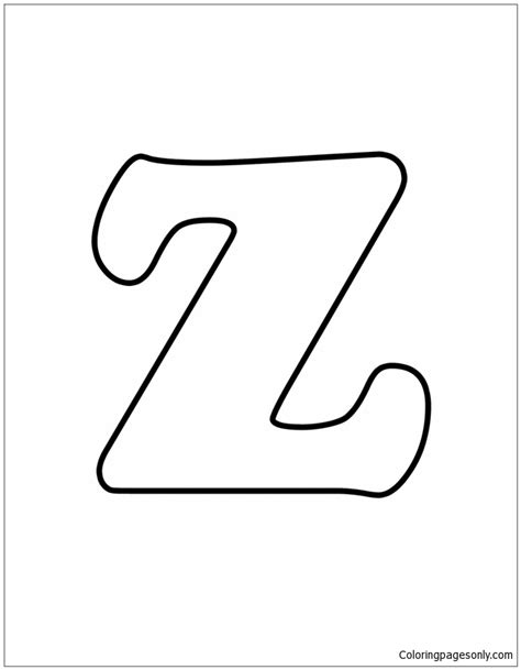 Letter Z image 1 Coloring Pages - Free Printable Coloring Pages