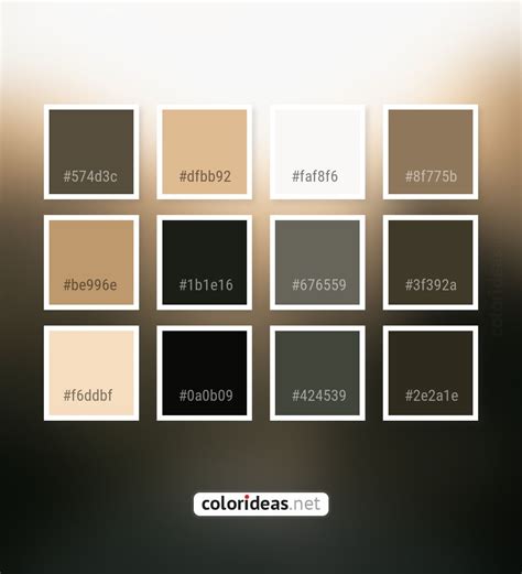 Kabul Dark Gray / Smoked Muddy Waters Dark Khaki Color Palette