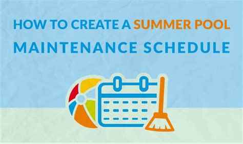 How to Create a Pool Maintenance Schedule