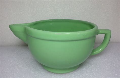 Boyertown Pennsylvania Treasure Hunters: Stoneware Mint Green Batter-Mixing Bowl With Handle and ...