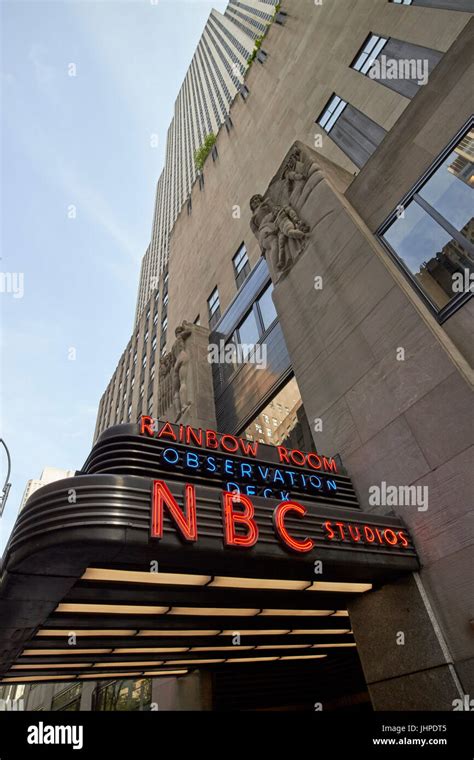 NBC studios and entrance to rainbow room 30 rockefeller plaza comcast ...