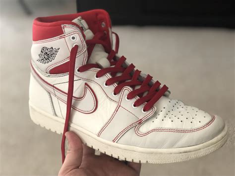 Retro Jordan 1s with Red Laces : r/Sneakers