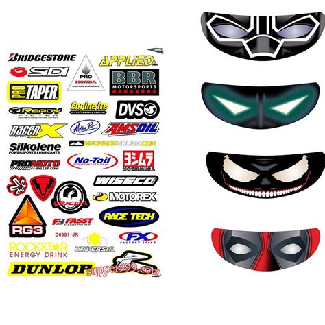 Motorcycle Helmet Visor Sticker - treecali