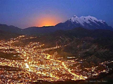 Me encanta la combinación de la montaña Illimani y la ciudad La Paz. Quiero que veas un visto ...