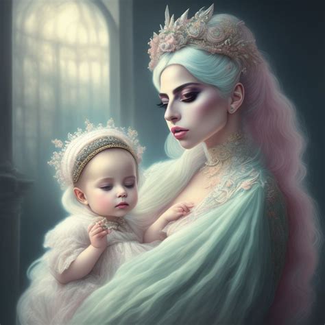 sad-mantis715: LADY GAGA WITH A BABY