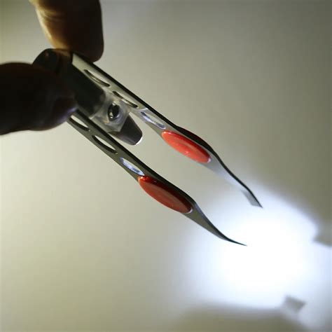 Tweezer With Light,H0tst Led Lighted Metal Eyebrow Tweezers With Light - Buy Led Lighted Metal ...