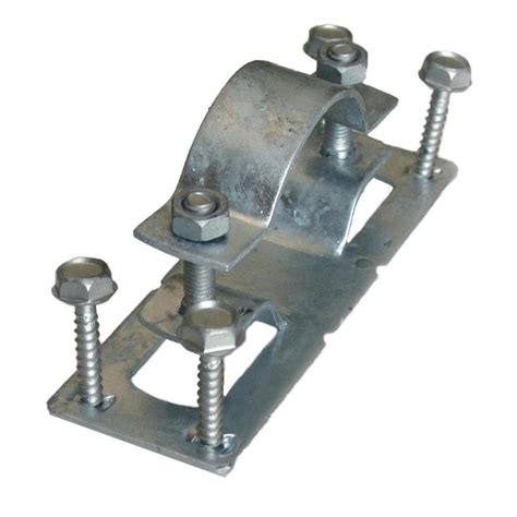 WAP-OZ Standard Hot-dipped Galvanized Metal Fence Mounting Bracket Wood ...