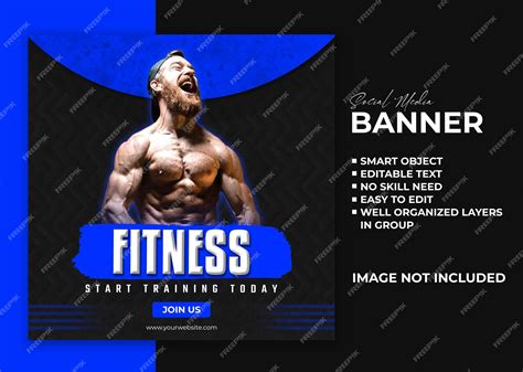 Premium PSD | Gym Banner Design Template