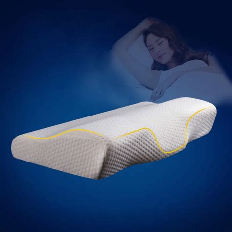 Memory Foam Pillow Bedding Therapy Neck Head Memory Pillow Cervical Health Care 50*30CM Pillow ...