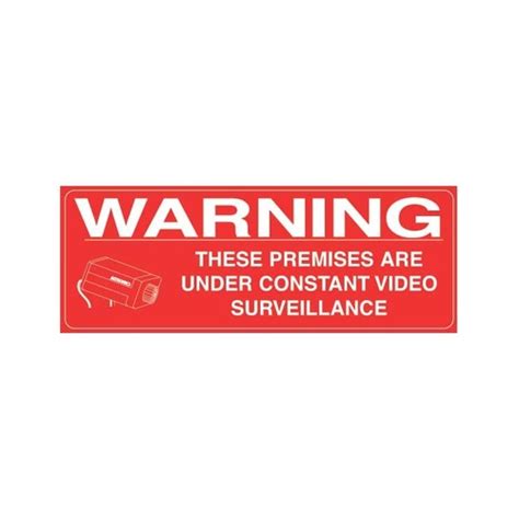 400 x 150mm CCTV Surveillance Sticker