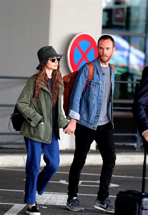 Lily Collins and New Boyfriend Charlie McDowell - Arriving in Paris 09/08/2019 • CelebMafia