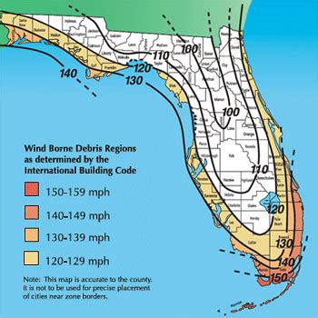 Florida Wind Zone Map 2021 - Large World Map