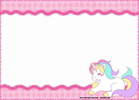 Free FREE Printable Unicorn Birthday Invitation Template | Printable unicorn birthday ...