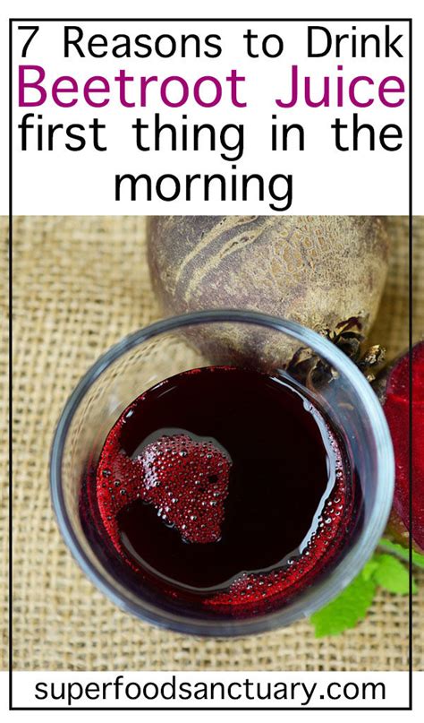 7 Benefits of Drinking Beetroot Juice First Thing in the Morning - Superfood Sanctuary