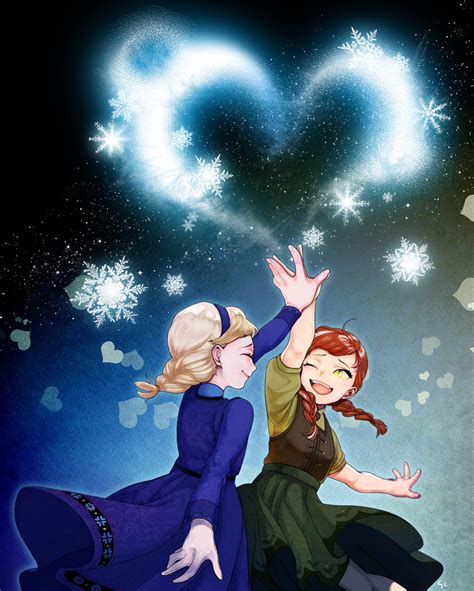 Elsa and Anna - Elsa and Anna Fan Art (39910861) - Fanpop