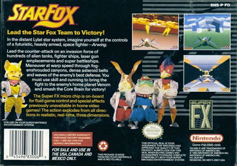 Star Fox (1993) SNES box cover art - MobyGames