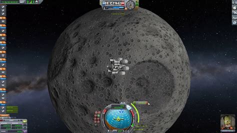 Kerbal Space Program - Landing On Mun Using Only Solid Rockets - Now With Moar Boosters.