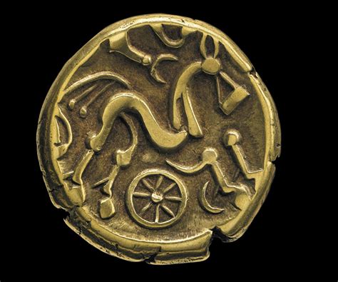 Iron Age Coin, Gold – Ruscombe, Berkshire, England, 50–20 BC © The ...