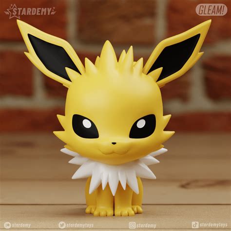 Archivo 3D jolteon chibi 2 modelos facil de imprimir lindo pokemon ...