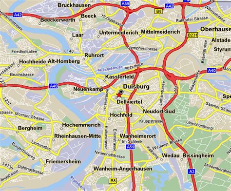 Duisburg Map - Germany