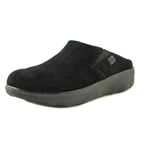 FitFlop - FitFlop Loaff Suede Clogs Black Suede - Walmart.com - Walmart.com