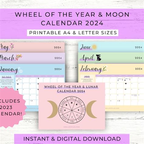 Wheel of the Year 2024 - Etsy