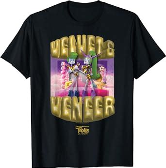 Amazon.com: DreamWorks Trolls Band Together Velvet and Veneer T-Shirt ...