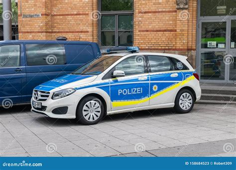 German Polizei Police Car Mercedes-Benz Editorial Stock Photo - Image ...