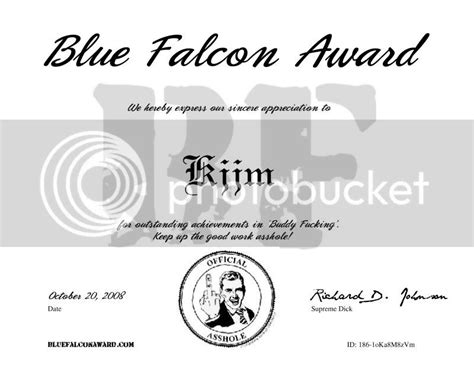 Blue Falcon Award For Kjjm Pictures, Images & Photos | Photobucket