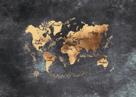 world map gold black Gold Wallpaper Pc, World Map Wallpaper, Lion ...