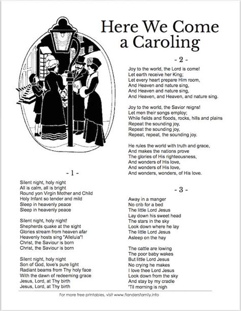 Free printable Christmas Carol Lyric Sheets | Christmas carols songs, Christmas carols lyrics ...