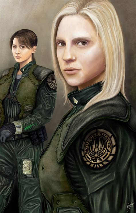 Starbuck and Boomer - Battlestar Galactica Fan Art (2219880) - Fanpop