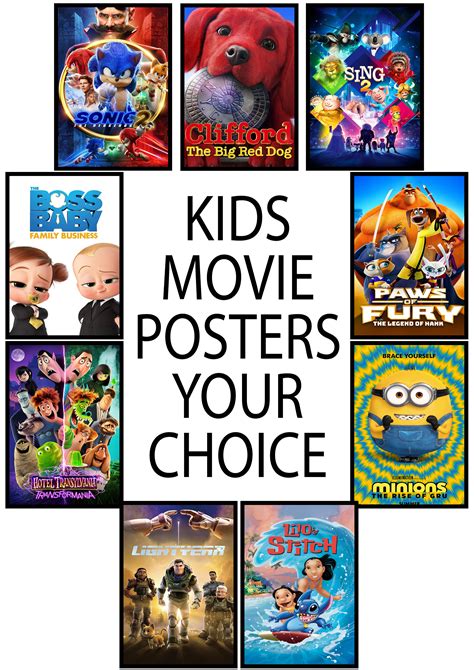 Movie Posters Kids Choice Custom Movie Posters Choose Your Own Movie/film Poster FRAMES NOT ...