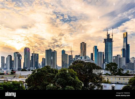 Melbourne City Skyline Stock Photo - Alamy