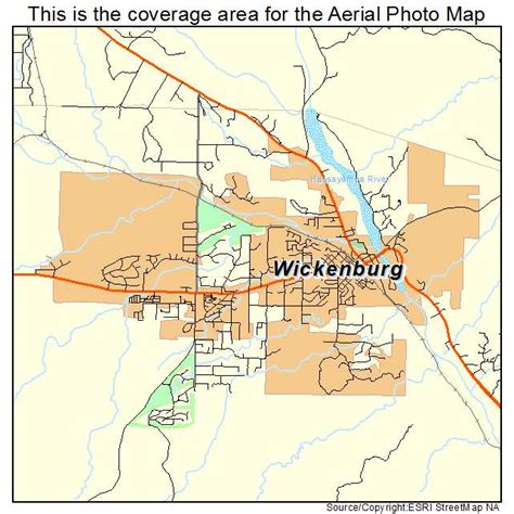 Aerial Photography Map of Wickenburg, AZ Arizona