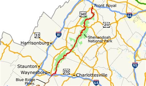 Skyline Drive Map