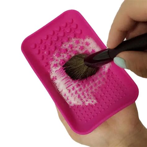 Silicone Brush Cleaner Cosmetic Make Up Washing Brush Gel Cleaning Mat ...