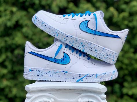 Custom Air Force 1 Splatter Nike Swoosh AF1 Custom AF1 - Etsy UK