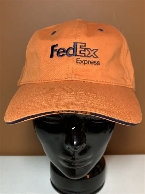 Fedex Express Orange &navy blue Logo hat Strapback A… - Gem