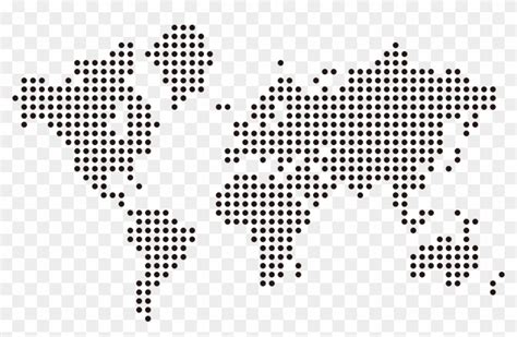 World Map Dotted - World Map Dots Png, Transparent Png - 6077x5501(#5152525) - PngFind