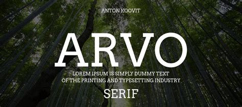 Arvo Font Family Download | Free Font.Download