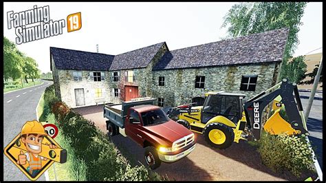 GRAVELING MUDDY DRIVEWAY FOR CUSTOMER - PUBLIC WORKS - FS19 - YouTube