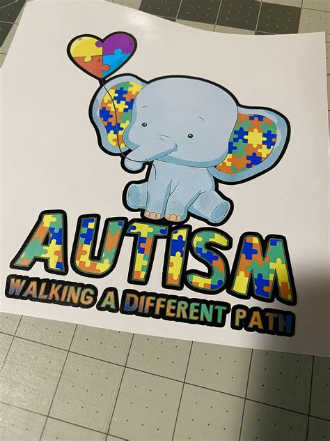 Autism Awareness Full Color Stickers | Etsy