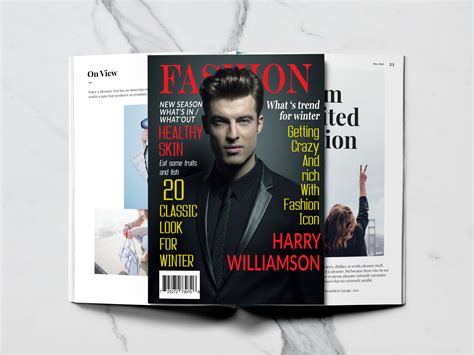 Fashion Magazine cover page by mobile world on Dribbble