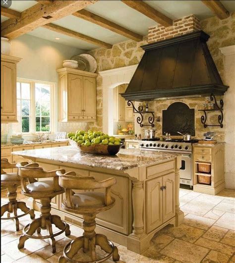 Warm tones | Country kitchen designs, French country kitchens, French ...