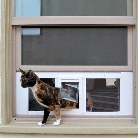 Our pet door smoothly fit into any window for a quick and easy installation. | Window pet door ...