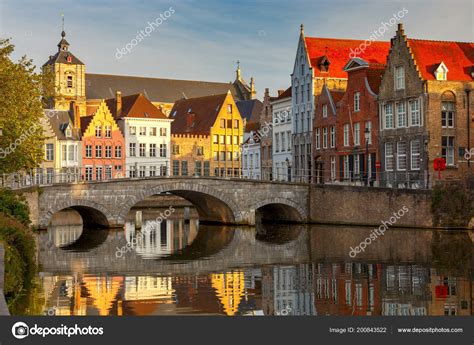 Bruges. Canal Spiegel Rei. Stock Photo by ©pillerss 200843522