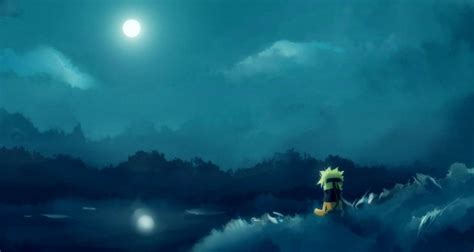 Download Sad Naruto Full Moon Wallpaper | Wallpapers.com