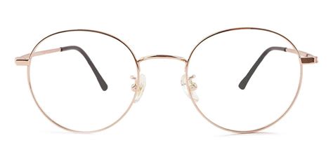 Peyton - Full Rim Gold Round Glasses Frames Online | ABBE Glasses