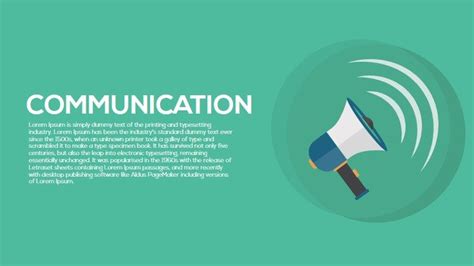 Communication PowerPoint Template and Metaphor Keynote Slide